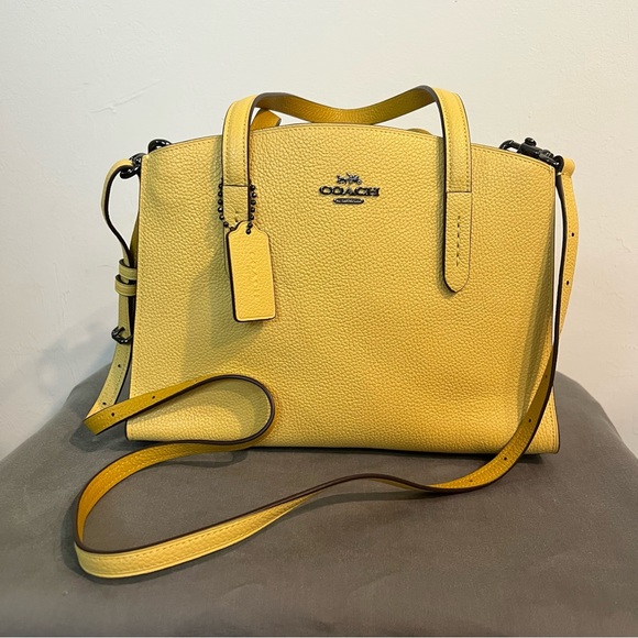 Coach Handbags - NWT Coach Charlie Carryall Small Yellow